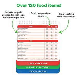 Air Fryer Cheat Sheet Magnets Cooking Guide Booklet - Air Fryer Magnetic Cheat Sheet Set Cooking Times Chart - Cookbooks Instant Air Fryer Accessories Oven Cooking Pot Temp Guide Kitchen Conversion - Image 5