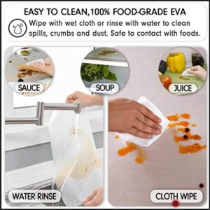 8 Pcs Refrigerator Liners, CaptainRay Washable Mats Covers Pads, Home Kitchen Gadgets Accessories Organization for Top Freezer Glass Shelf Wire Shelving Cupboard Cabinet Drawer(3 Blue+3 Green+2 Red) - Image 2